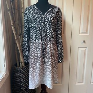 Ombré Animal Print Dress